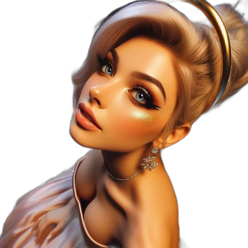 face, jewelry, crown, dress transparent PNG cut-out