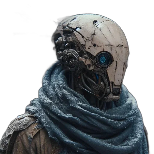 robot, mask, face, creature transparent PNG cut-out