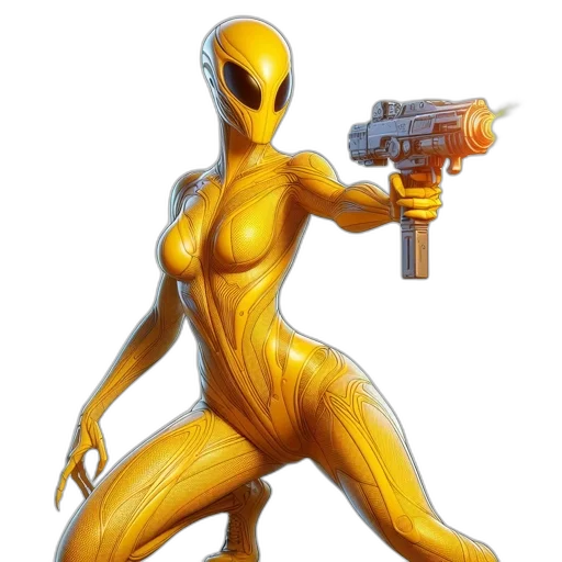 weapon, robot, concept art, comic book art transparent PNG cut-out