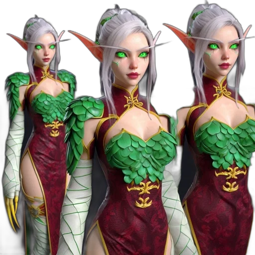 fantasy art, concept art, 3d render, pixel art transparent PNG cut-out