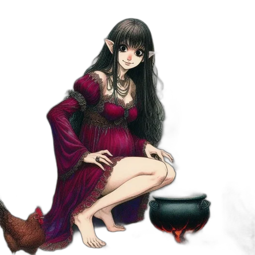 dress, fantasy art, concept art, photorealistic transparent PNG cut-out