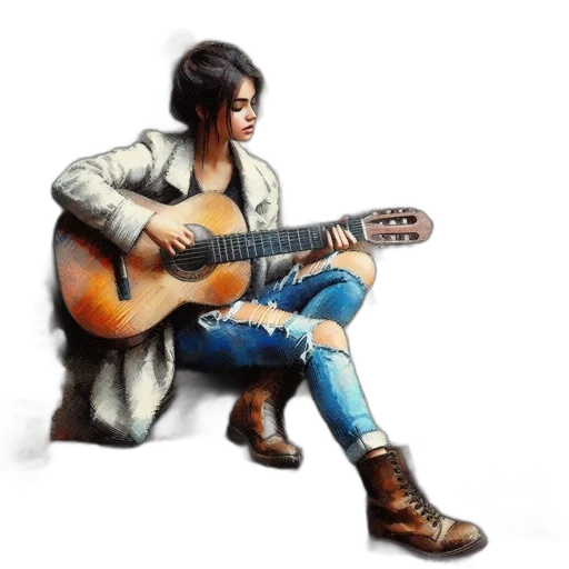 jacket, watercolor, photorealistic, concept art transparent PNG cut-out