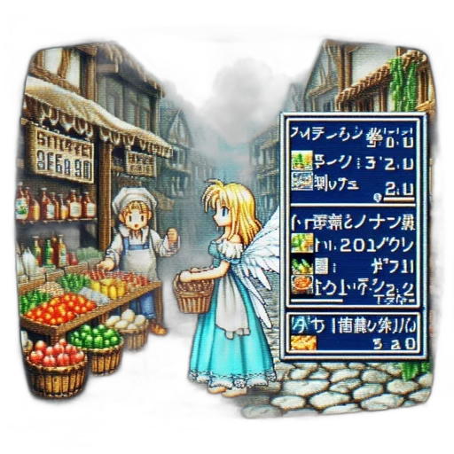 food, staff, pixel art, concept art transparent PNG cut-out