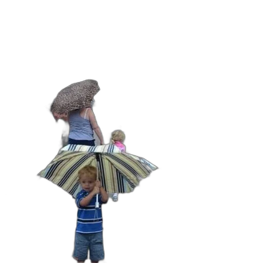 umbrella, hat, animal, dress transparent PNG cut-out