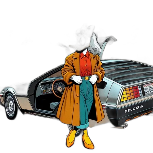 jacket, car, concept art, comic book art transparent PNG cut-out