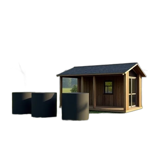 furniture, building, hat, 3d render transparent PNG cut-out