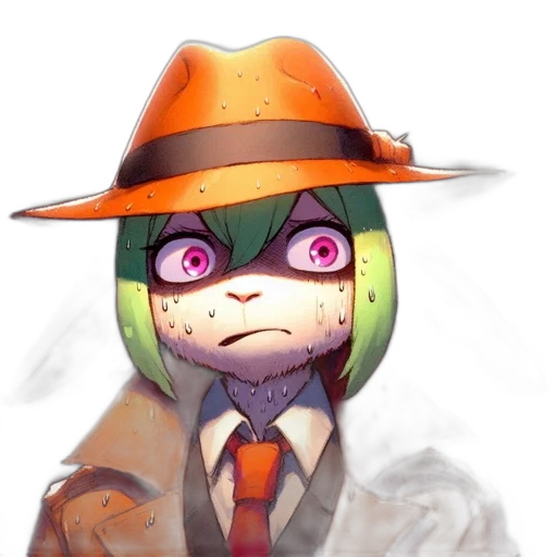 hat, mask, staff, face transparent PNG cut-out