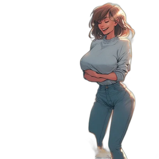 jacket, concept art, comic book art, pixel art transparent PNG cut-out