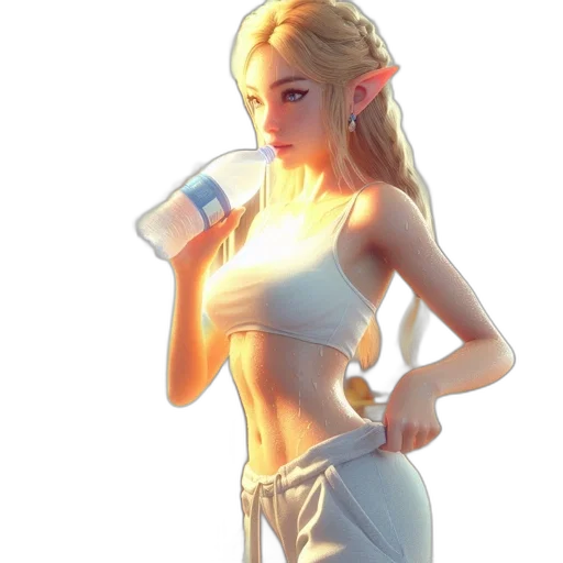 bottle, concept art, pixel art, fantasy art transparent PNG cut-out