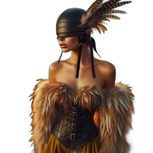 hat, mask, jewelry, dress transparent PNG cut-out