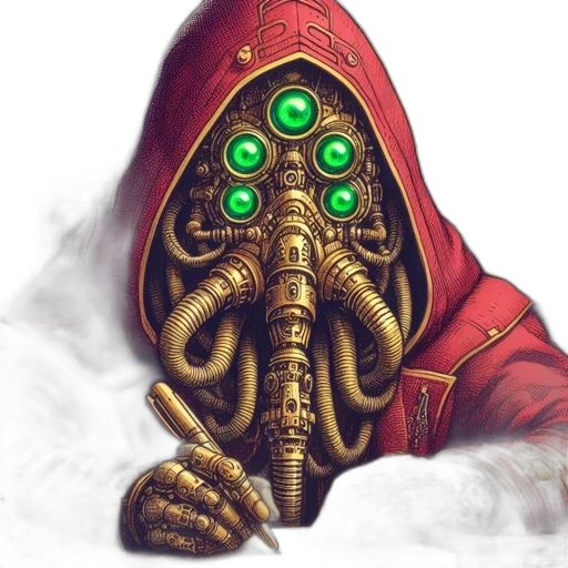 mask, staff, robot, creature transparent PNG cut-out