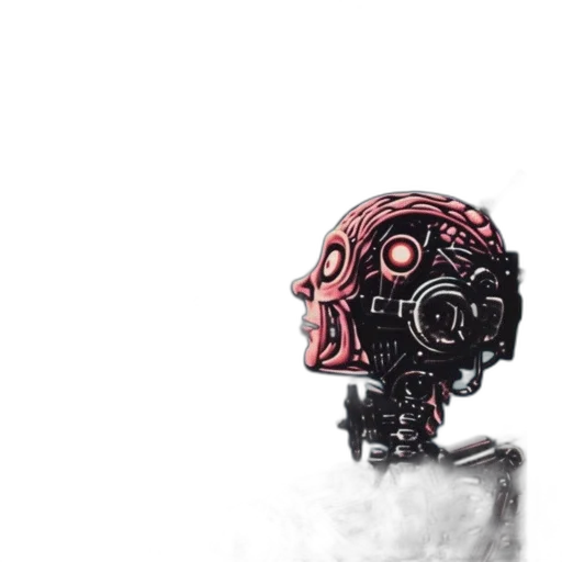 robot, mask, face, creature transparent PNG cut-out