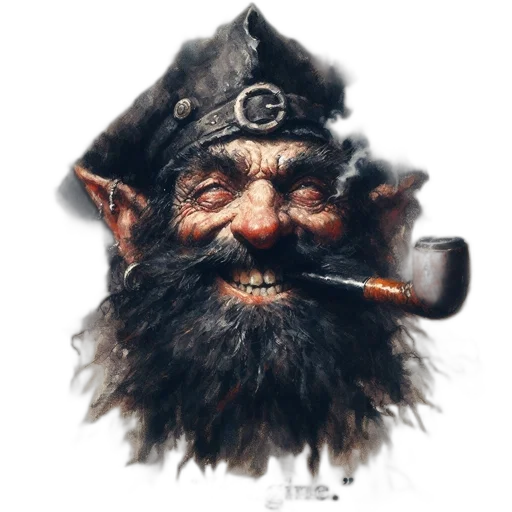 face, staff, hat, creature transparent PNG cut-out