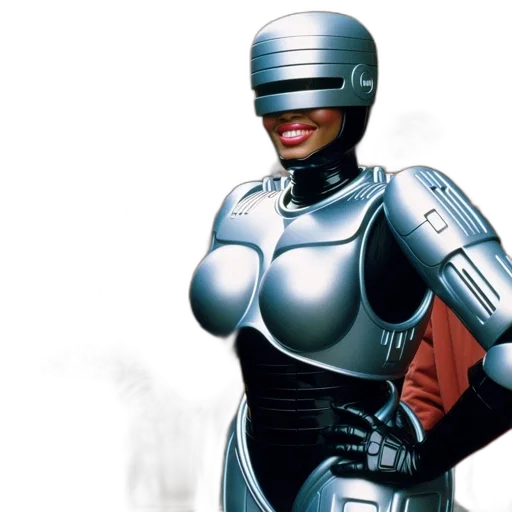 robot, concept art, 3d render, comic book art transparent PNG cut-out