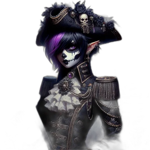 hat, jacket, mask, staff transparent PNG cut-out