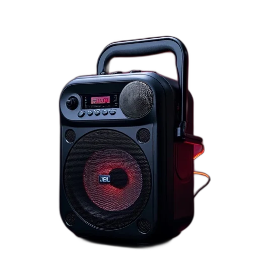 robot, 3d render, jbl, partybox transparent PNG cut-out