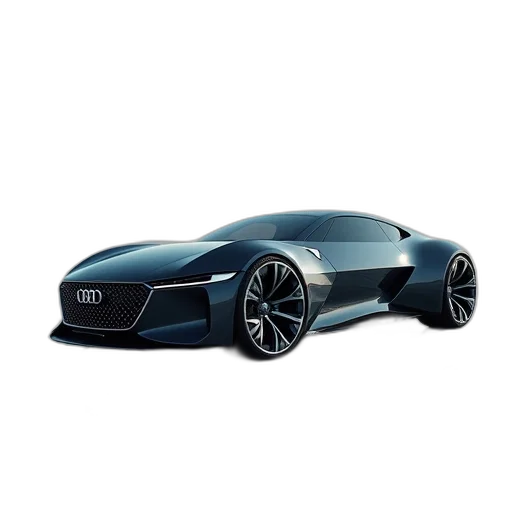 car, 3d render, concept art, photorealistic transparent PNG cut-out