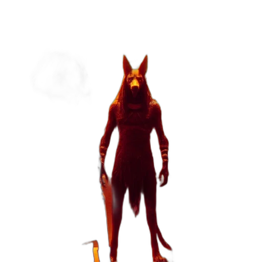 creature, staff, animal, mask transparent PNG cut-out