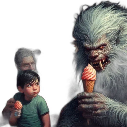 creature, food, concept art, fantasy art transparent PNG cut-out