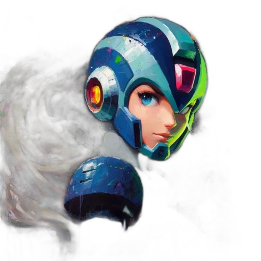 robot, mask, face, weapon transparent PNG cut-out