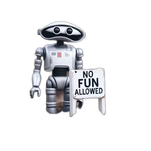 robot, 3d render, metallic, toy transparent PNG cut-out