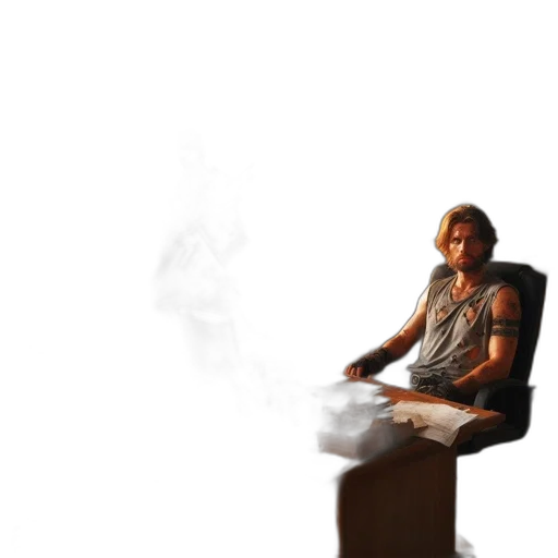 furniture, robot, concept art, photorealistic transparent PNG cut-out