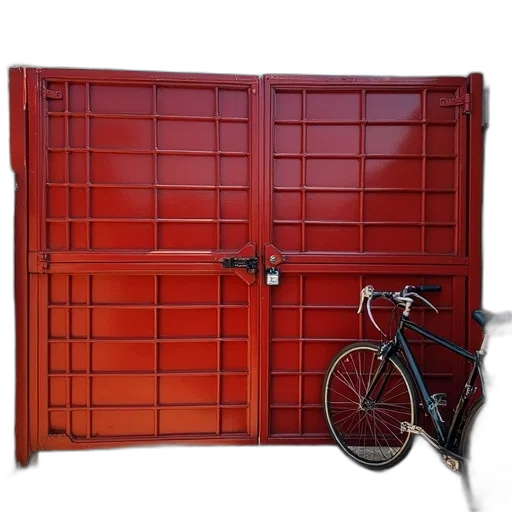 furniture, photorealistic, 3d render, red transparent PNG cut-out