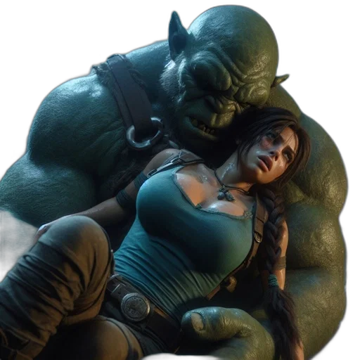 concept art, comic book art, fantasy art, photorealistic transparent PNG cut-out