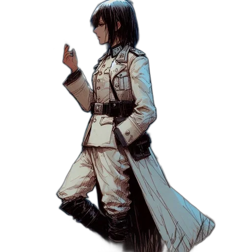 jacket, staff, sword, weapon transparent PNG cut-out