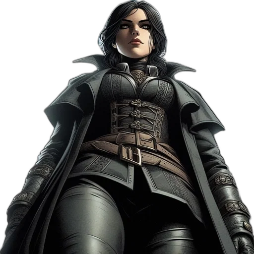 jacket, comic book art, concept art, fantasy art transparent PNG cut-out