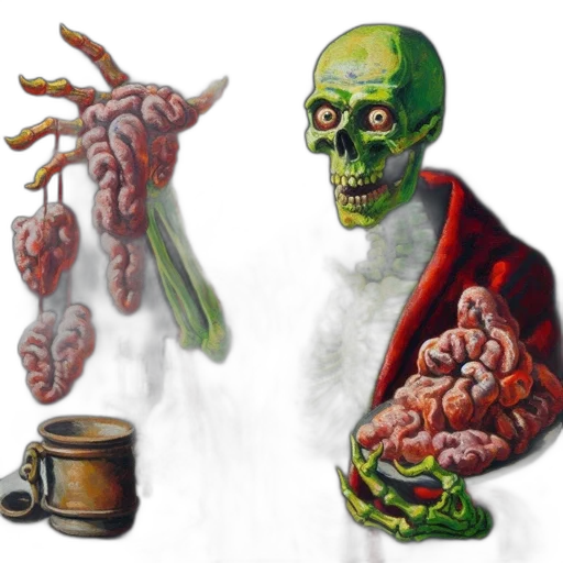 food, creature, concept art, photorealistic transparent PNG cut-out