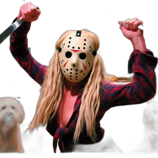 mask, concept art, fire, individual transparent PNG cut-out