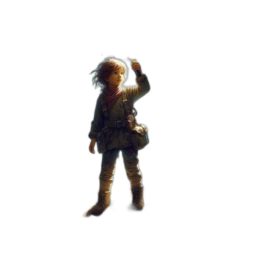 staff, weapon, jacket, creature transparent PNG cut-out