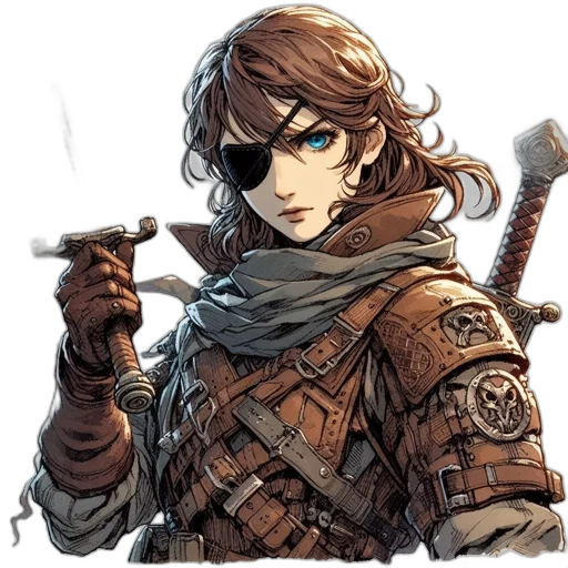 sword, weapon, staff, face transparent PNG cut-out