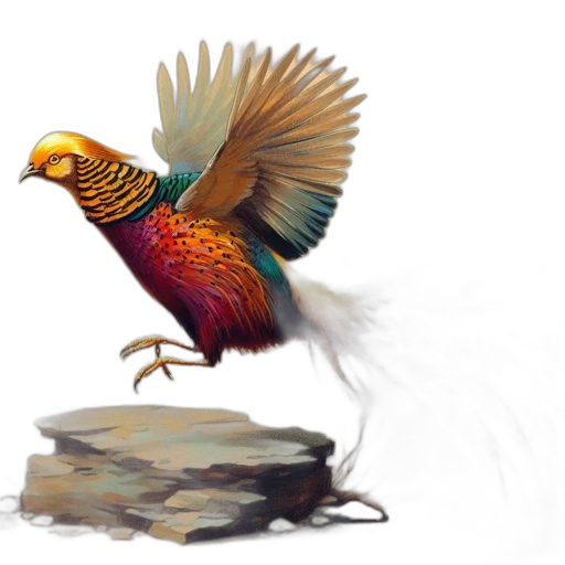 animal, concept art, photorealistic, oil painting transparent PNG cut-out