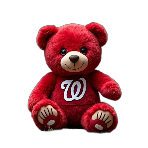 washington, nationals, plush, bear transparent PNG cut-out