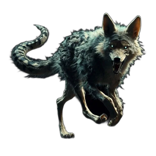 animal, creature, staff, dragon transparent PNG cut-out