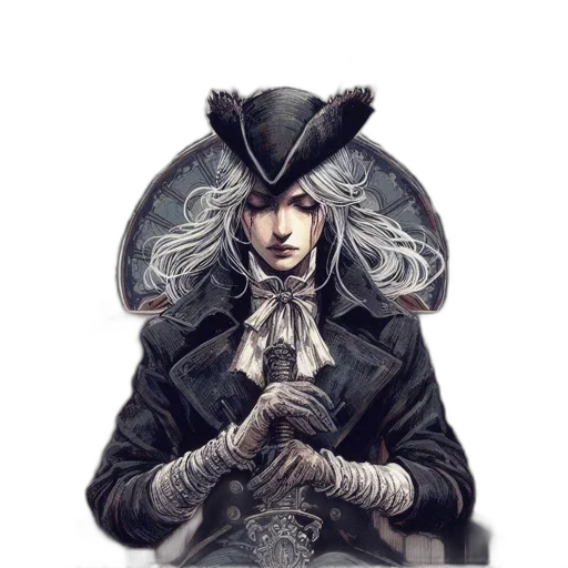 hat, mask, staff, face transparent PNG cut-out