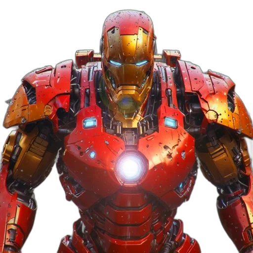 robot, weapon, concept art, 3d render transparent PNG cut-out