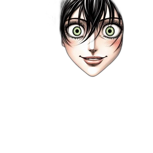 face, mask, creature, comic book art transparent PNG cut-out