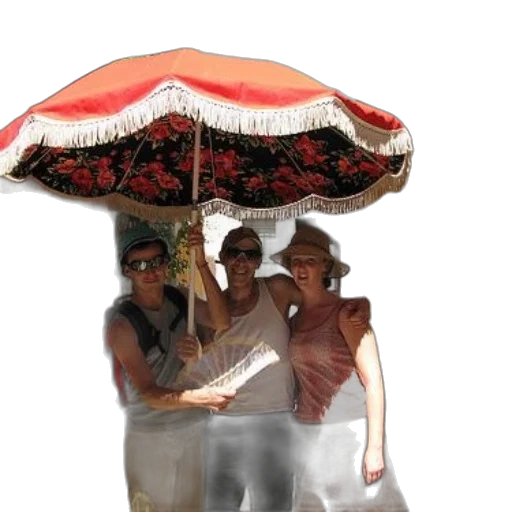 umbrella, hat, staff, dress transparent PNG cut-out