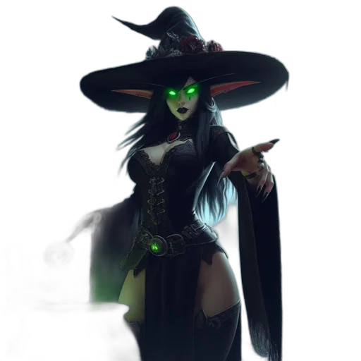 staff, hat, mask, fantasy art transparent PNG cut-out