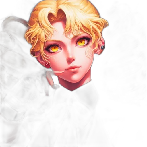 face, mask, staff, fantasy art transparent PNG cut-out