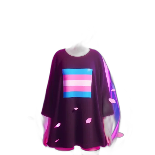 dress, jacket, vaporwave, colorful transparent PNG cut-out