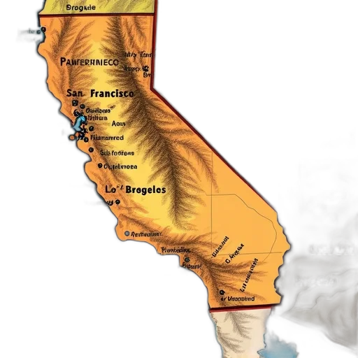 detailed, map, western, united transparent PNG cut-out