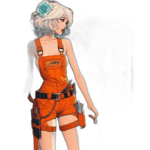 staff, dress, weapon, robot transparent PNG cut-out