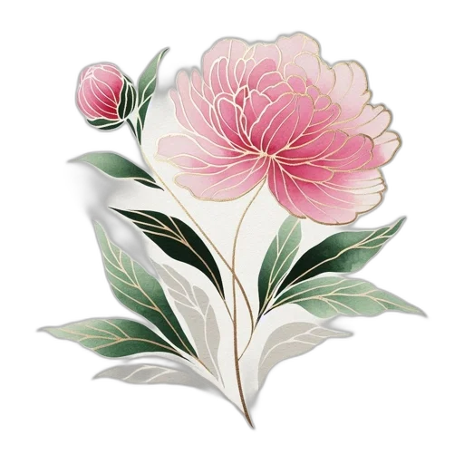 flower, crown, jewelry, photorealistic transparent PNG cut-out