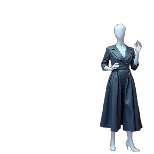 dress, jacket, staff, concept art transparent PNG cut-out