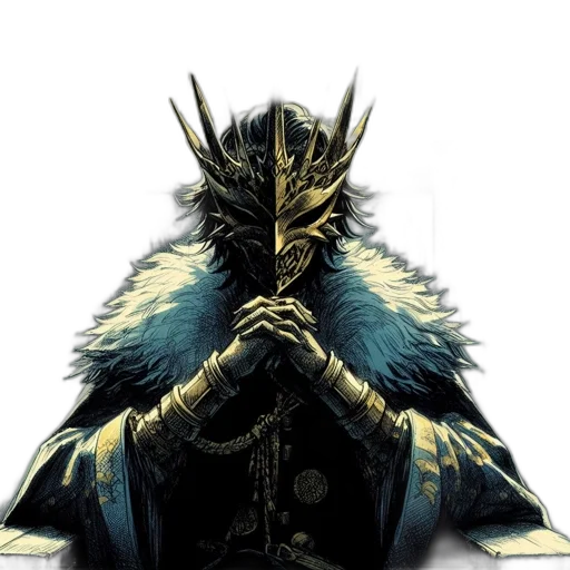 mask, dragon, face, sword transparent PNG cut-out