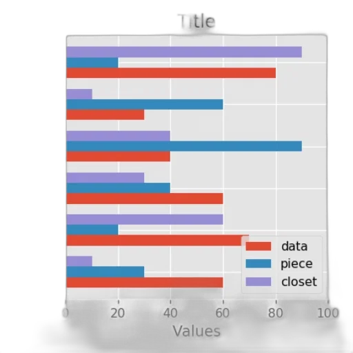 pastel, bar, chart, six transparent PNG cut-out